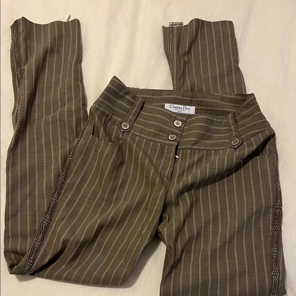 Vintage Christian Dior Boutique Pants 2006 John Galliano Era Wool Pants